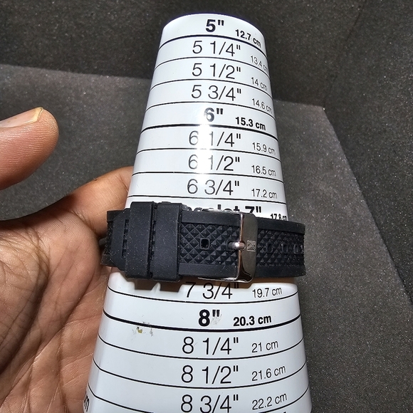 Precision By Gruen Mens Quartz Date Just Watch Working Silver Tone Blue Dial str - Picture 9 of 9